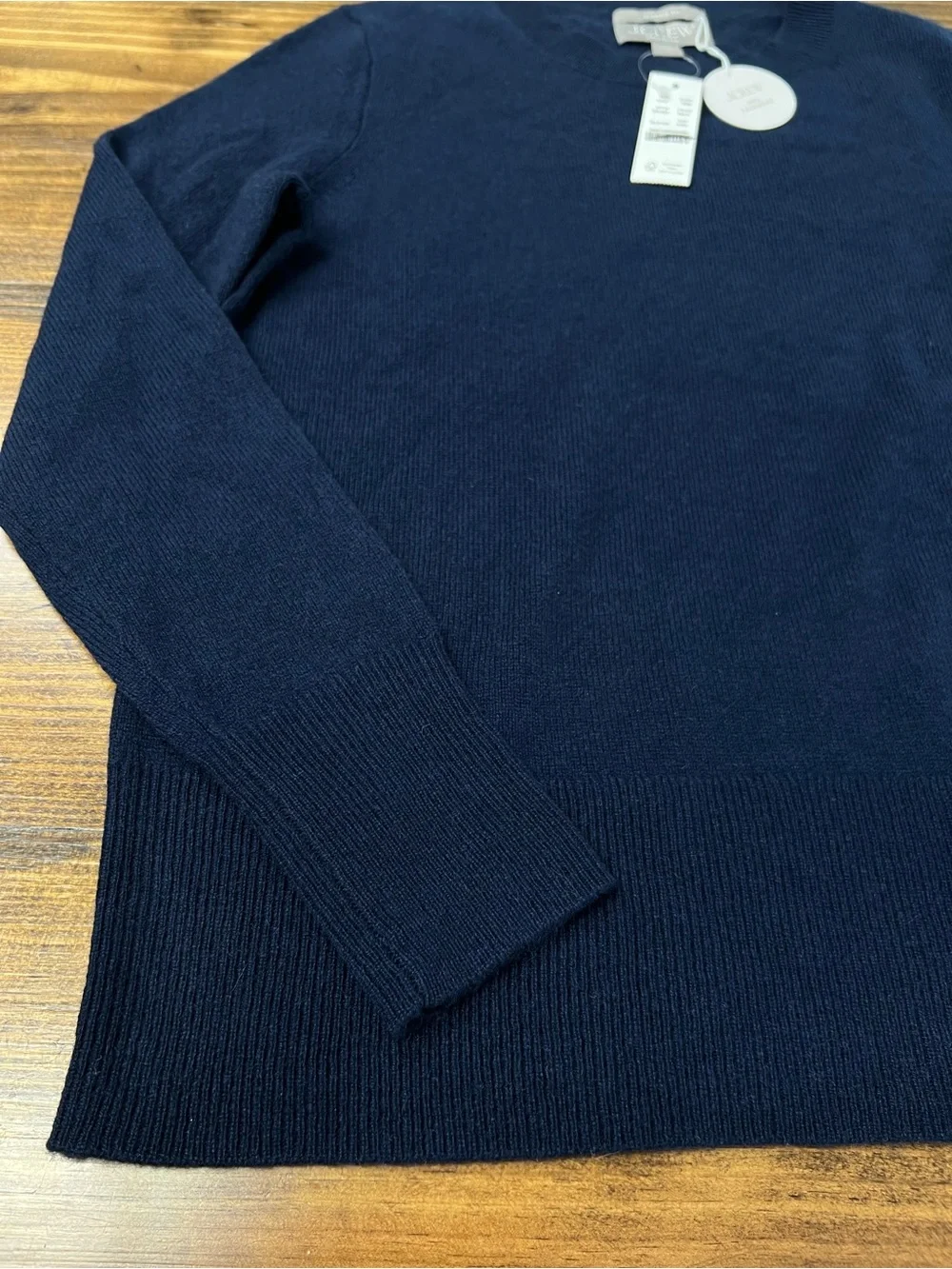 J. Crew Cashmere classic-fit crewneck sweater in Navy Blue Size XXS NWT